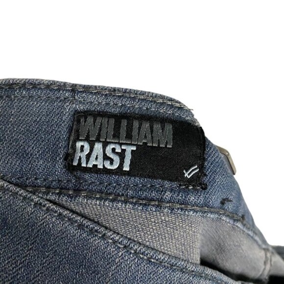 William Rast Men's Medium Indigo Button-Fly Straight Leg Jeans - Picture 8 of 11